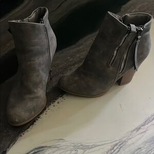 Gray Ankle Boots